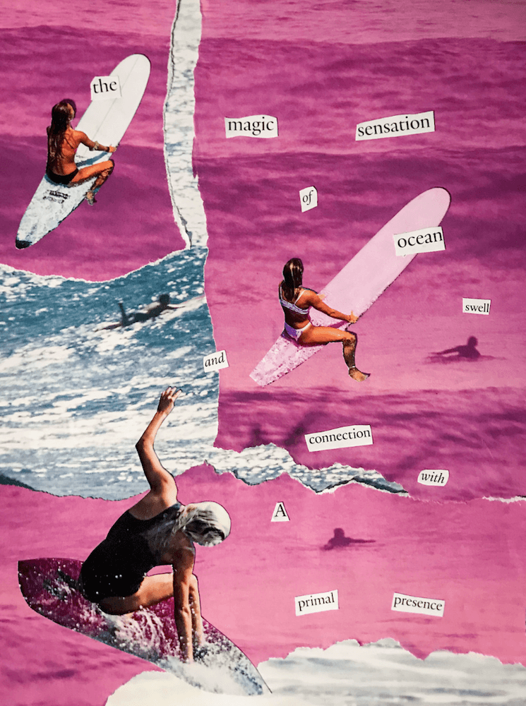 Art Recycler: Girls Surf Photo Collage Workshop